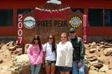 At the summit of Pike's Peak